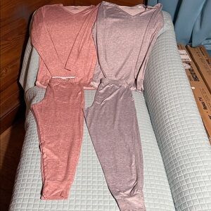 2 Sets of Jockey Brushed Luxe PJs Size M